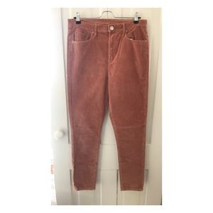 BDG Pink Corduroy Twig High Rise Pants